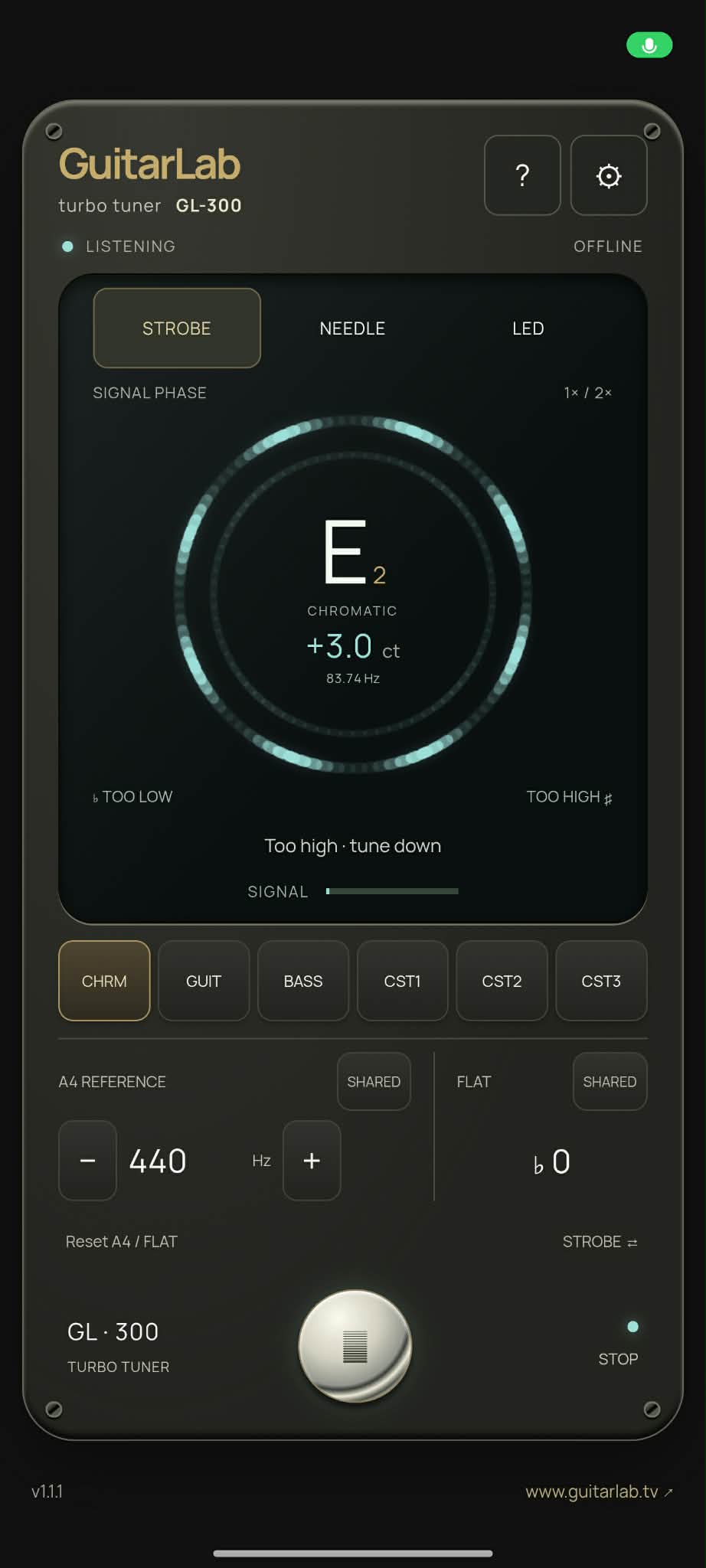 GuitarLab Turbo Tuner GL-300